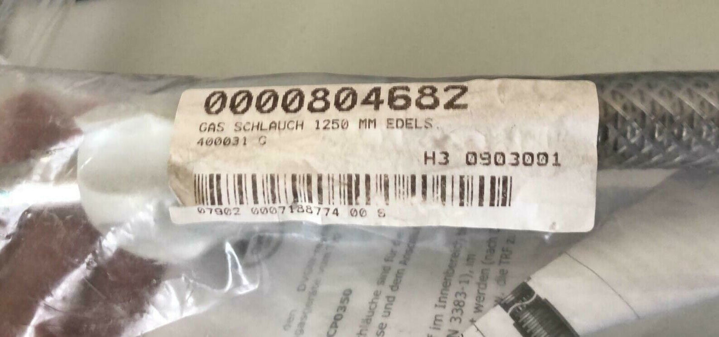 Erdgasschlauch 125 cm Gasschlauch NG-4605CP0350 Gaskochfeld 400031 G NEU & OVP
