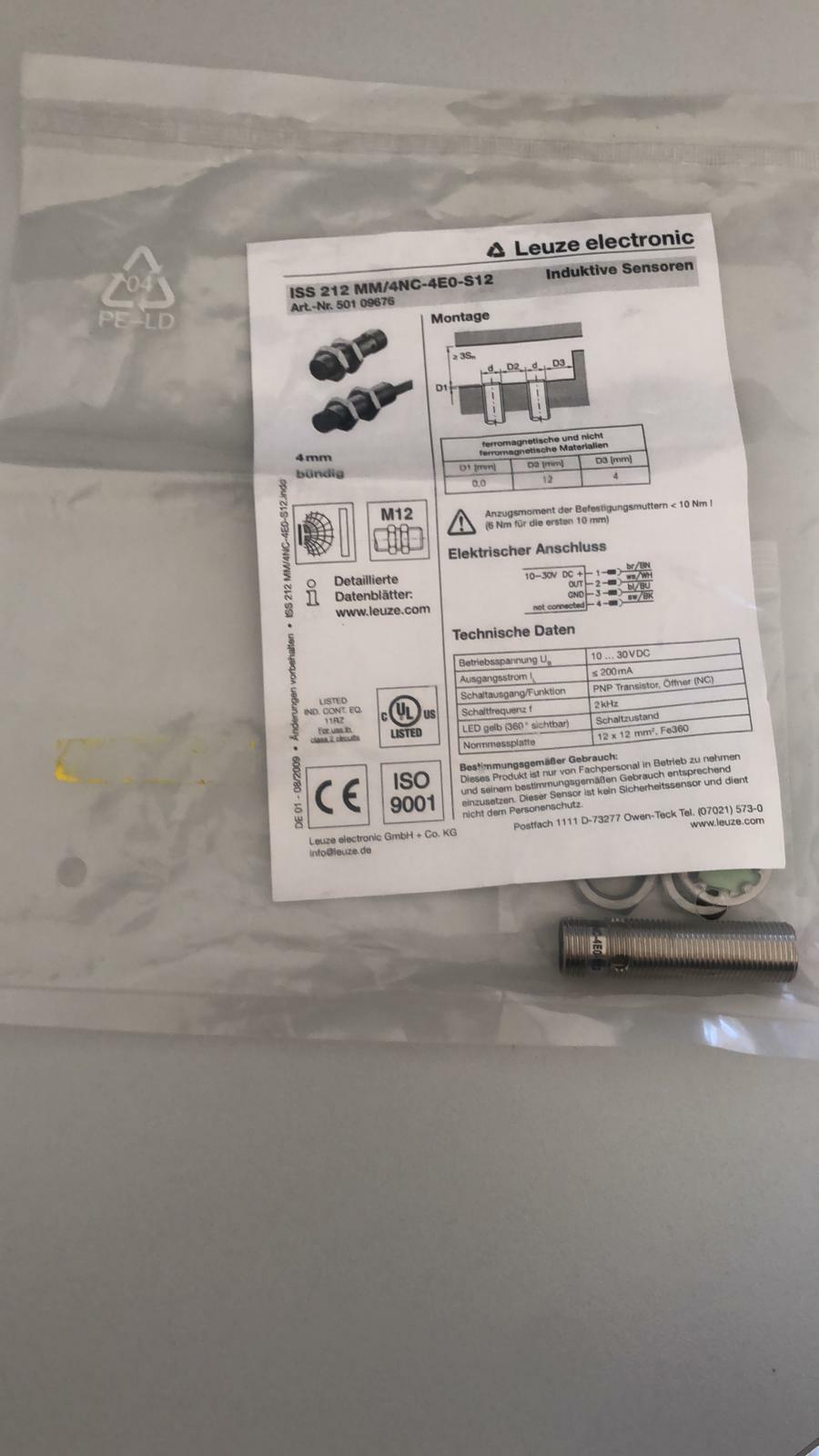 Leuze ISS 212MM/4NC-4E0-S12 - Induktiver Näherungsschalter 50109676 NEU & OVP