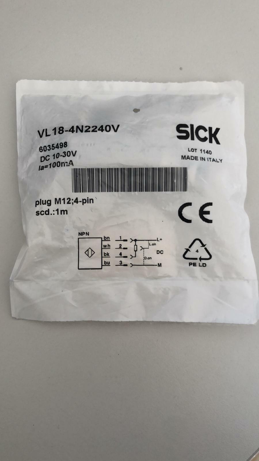 SICK VL18-4P3240 Reflexions-Lichtschranke 6013551 DC 10-30V NEU & OVP