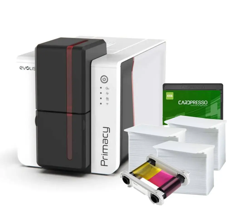 PM2-0001-E Evolis Primacy 2 | Einseitiger Druck | USB & LAN + Software + Karten