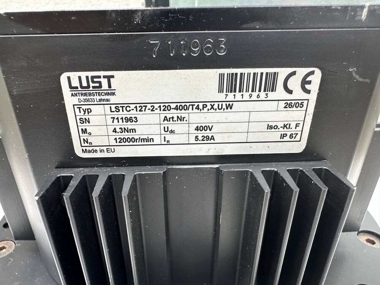 LUST Antriebstechnik Typ: LSTC-127-2-120-400 / T4,P,X,U,W 711963