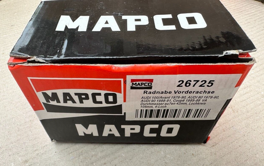 Radnabe MAPCO 26725  für AUDI 100 C3 Stufenheck NEU & OVP