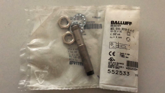 2 x Balluff BES018Y  /  BES 516-3019-S4-C Induktiver Sensor 552533 NEU & OVP