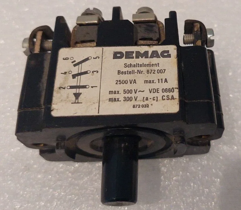 2 x Demag Schaltelement für Steuerschalter DWS / DWSA 2 stufig / 872007