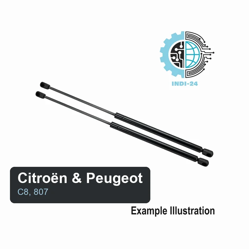 2 x Gasfeder Heckklappe für Citroën C8, Peugeot 807