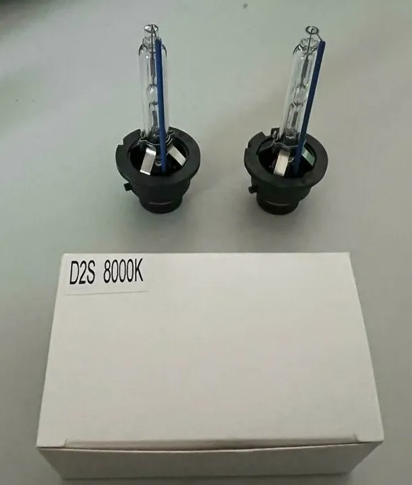 2x Xenon Brenner Auto Birne Birnen Lampe D2S 8000K NEU & OVP