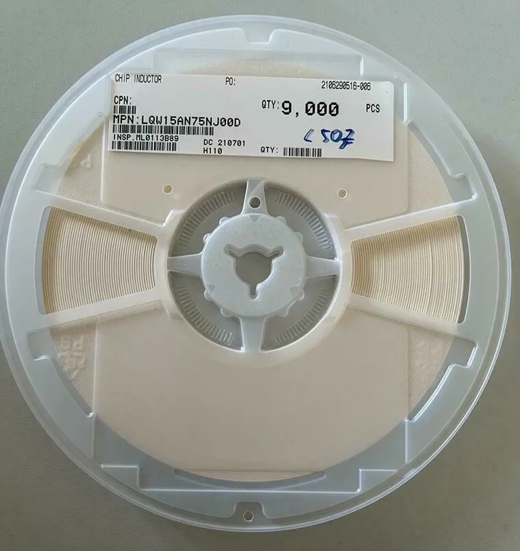 9.000 Stück LQW15AN75NJ00D Murata 75nH 5% 100MHz NEU & OVP