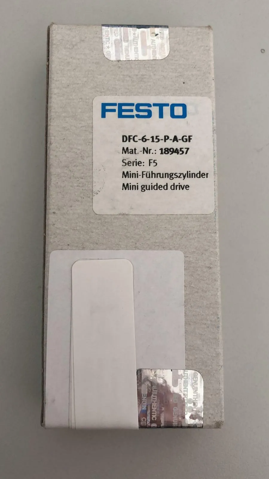 FESTO DFC-6-15-P-A-GF (189457) Mini-Führungszylinder Pneumatik NEU & OVP