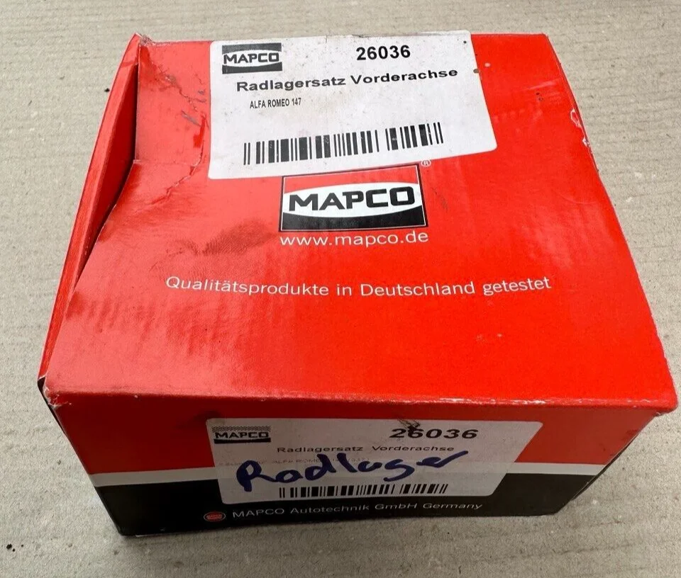 Radlagersatz MAPCO 26036 für ALFA 147 16V SPARK 937 AXA1A AXB1A BXB1A ECO BXA1A