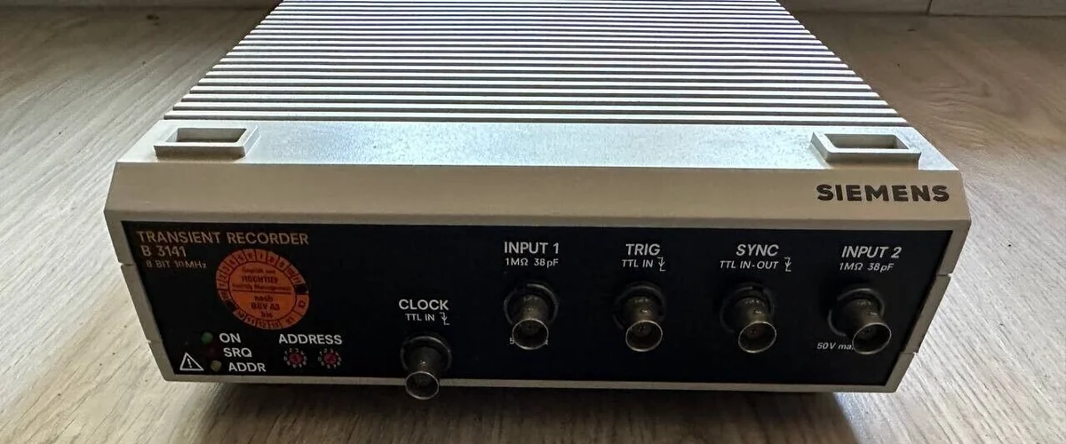 Siemens Transient Recorder B 3141 / 8 Bit 10 MHz / 7KB3141-2XX11