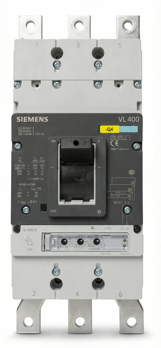 Siemens VL400 Leistungsschalter 3VL4740-3AA36-0AA0E Circuit Breaker 400A